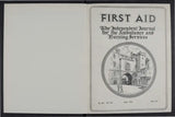 Vintage first aid journal on SC-14 Rsi Gripper Seat Cover with white stitching