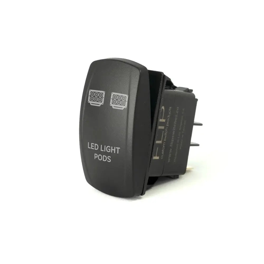 SC11-L15-WHITE Flip Std Rocker Switch Pod Led