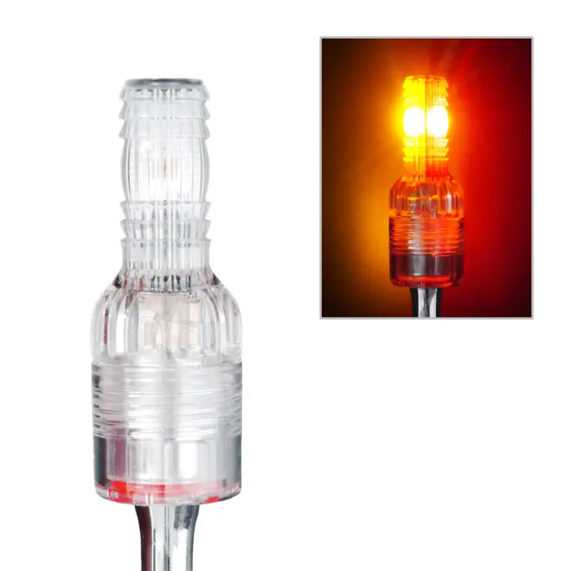 SC3-AR Driver Industry Super Bright Amber/Red Led Whip Lig - Warning Light