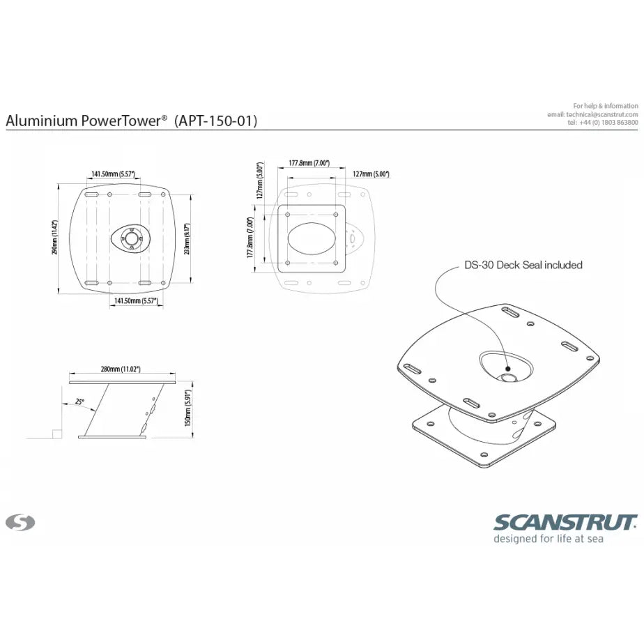 Scanstrut APT-150-01 Radar Antenna Mount