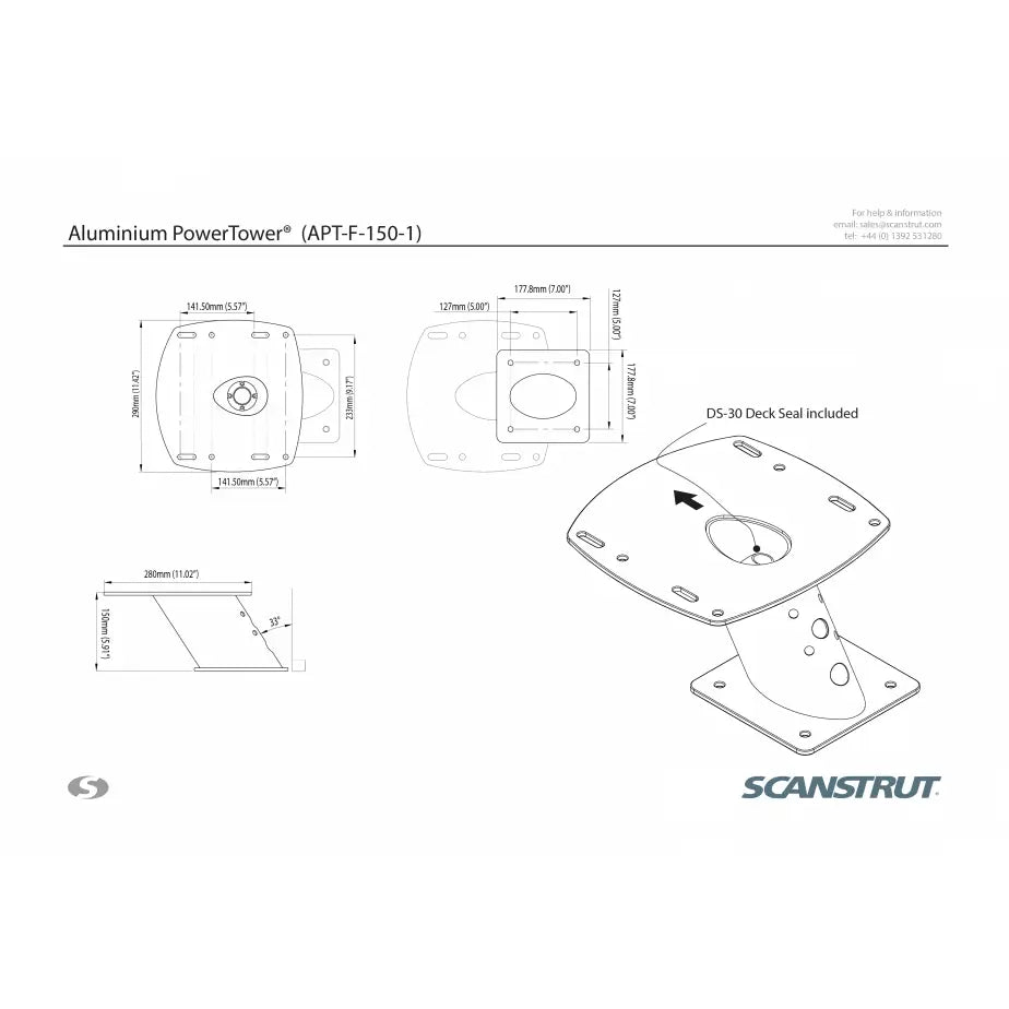 Scanstrut APT-F-150-01 Radar Antenna Mount