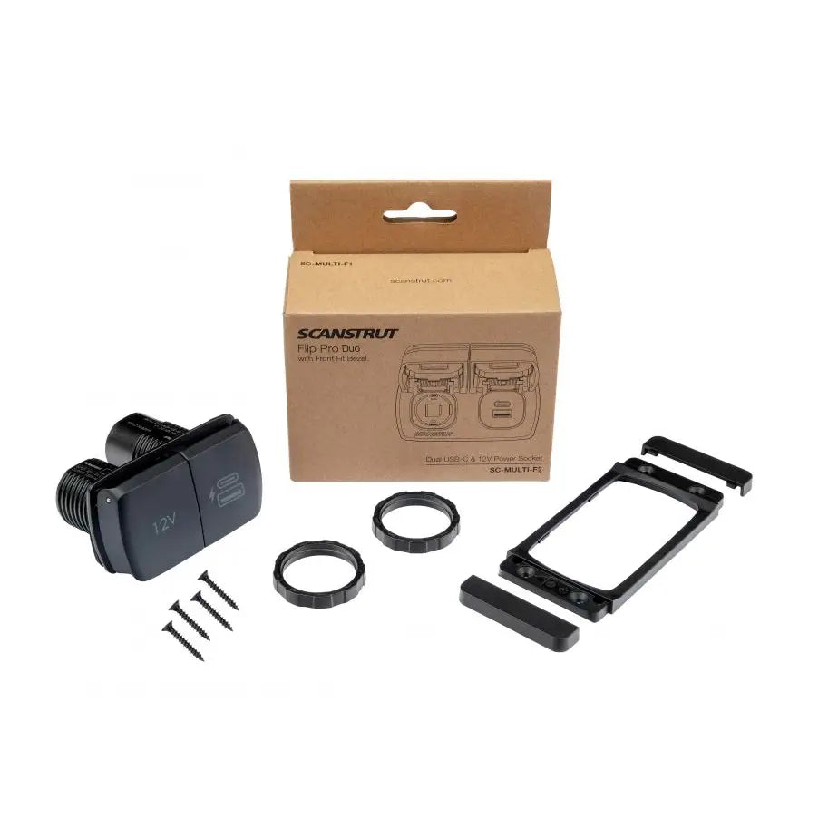 Scanstrut UV Resistant Power Port Socket SC-Multi-F2 - Flip Pro Duo -USB-A USB-C 12