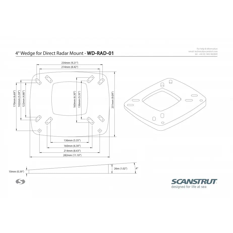 Scanstrut WD-RAD-01 Radar Antenna Mount