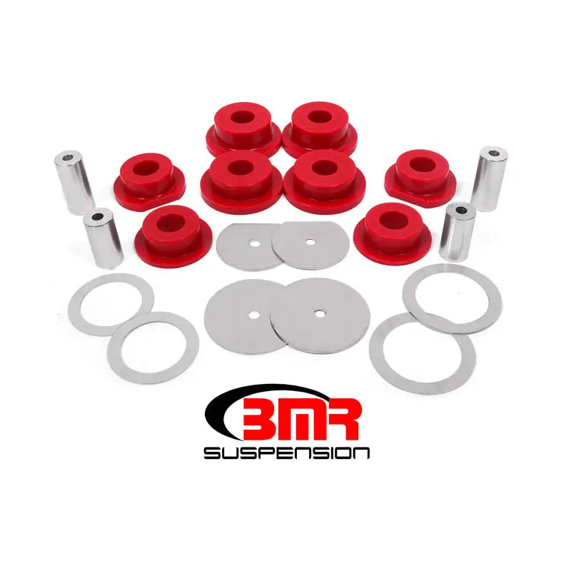BMR Suspension SCB111 SCB111 BMR 08-18 Dodge Challenger Rear Cradle Bushing Kit Polyurethane - Red