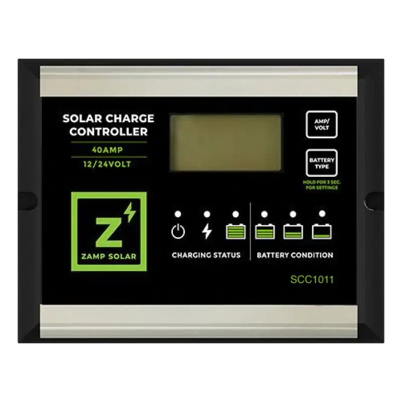 SCC1011 Zamp Solar 40Amp 5-Stage Pwm Charge Controller - Battery Charger