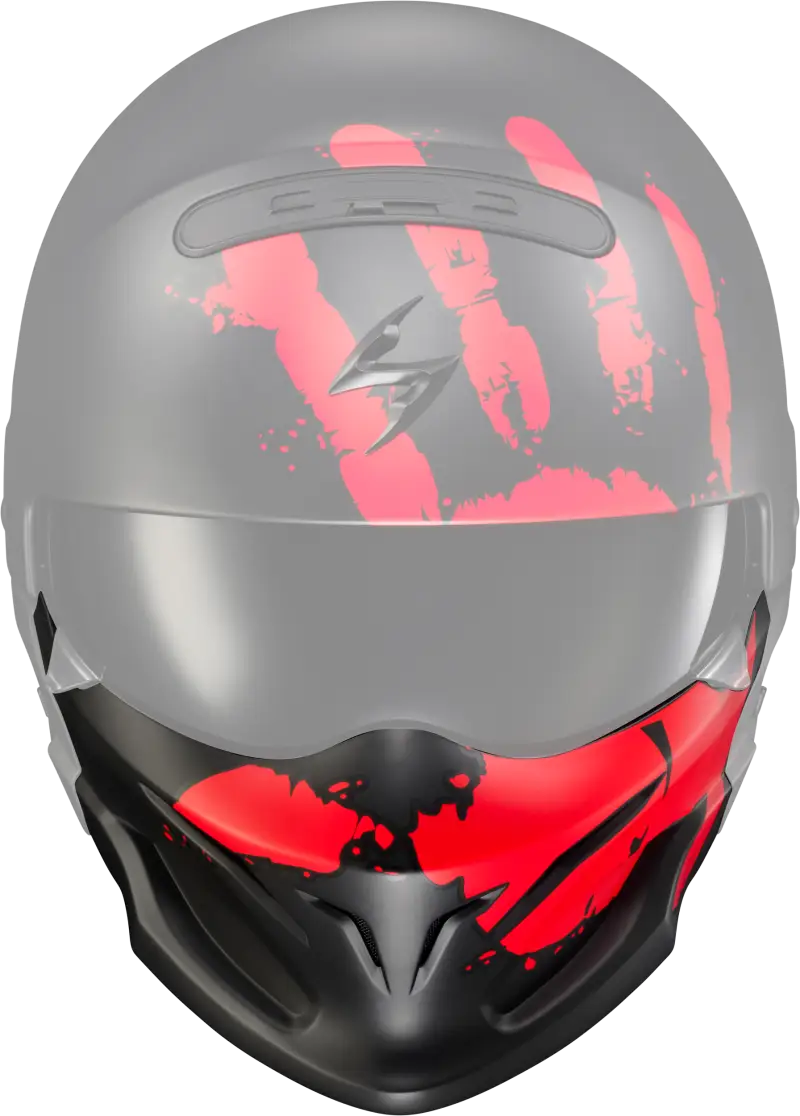 Scorpion Exo 52-546-29 Covert Face Mask Uruk Red - Helmet Accessories