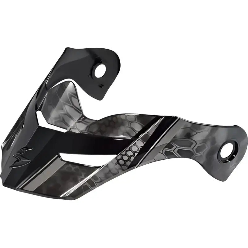 Black and gray patterned Kryptek Highlander Exo-At960 Peak Visor for Scorpion Exo 52-960-13