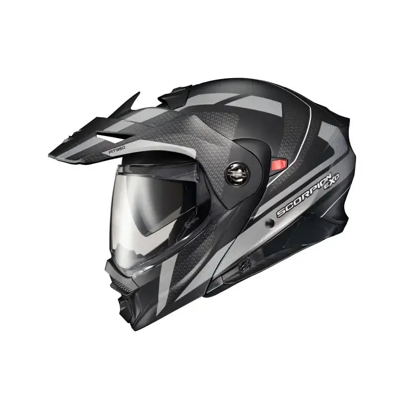 Black and gray transformer helmet, Scorpion Exo-Gt930 Transformer Helmet Black Cherry 2X