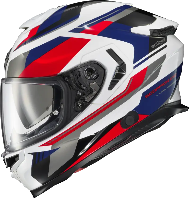 Exo Eclipse Full Face Helmet Lunar White/Red/Blue 2x - SCORPION EXO