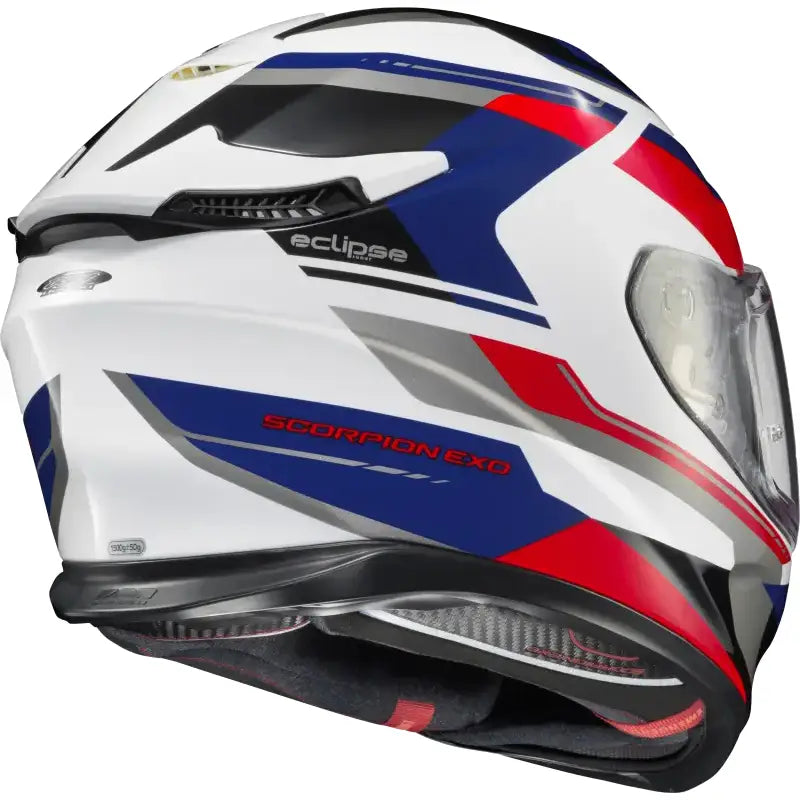 Exo Eclipse Full Face Helmet Lunar White/Red/Blue 2x - SCORPION EXO