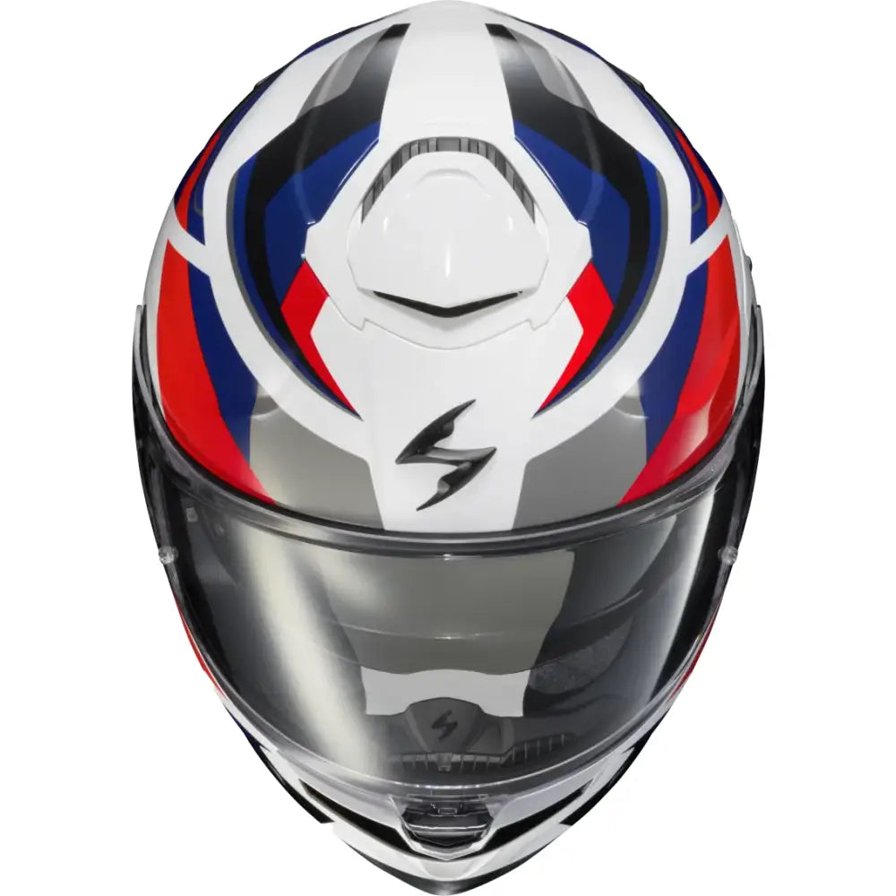 Exo Eclipse Full Face Helmet Lunar White/Red/Blue 2x - SCORPION EXO