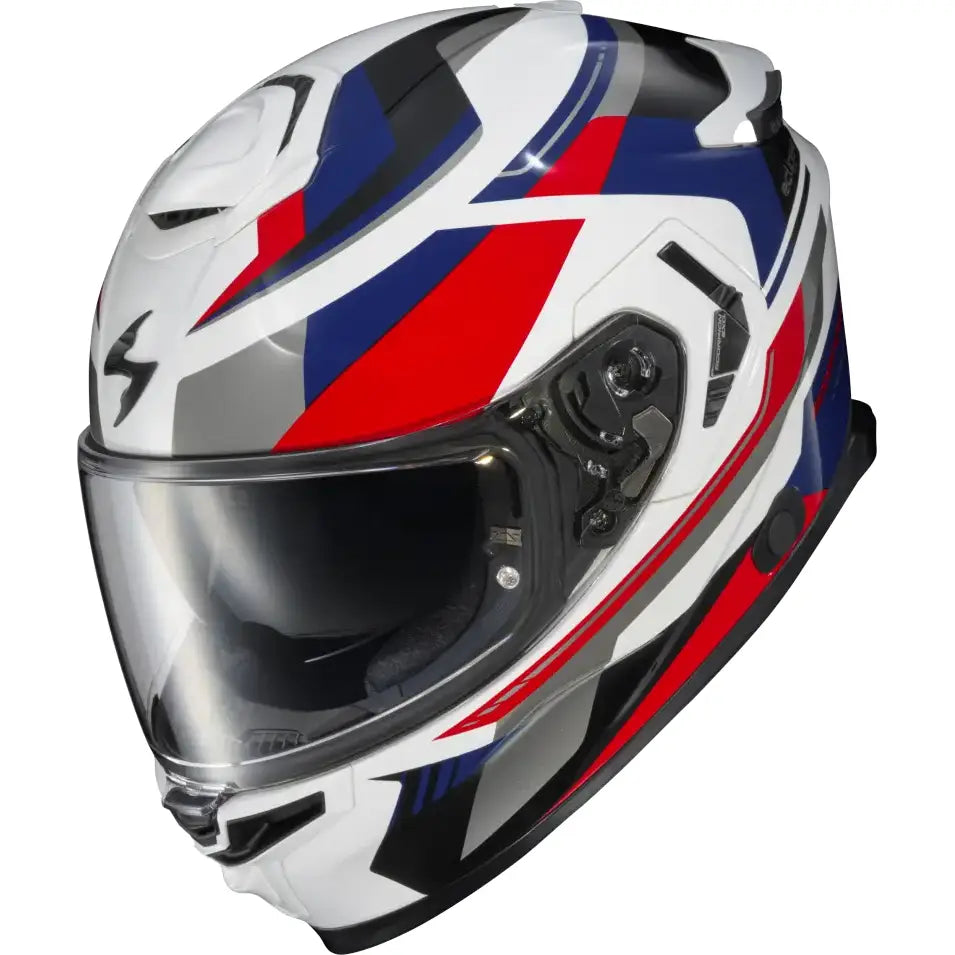 Exo Eclipse Full Face Helmet Lunar White/Red/Blue Sm - SCORPION EXO