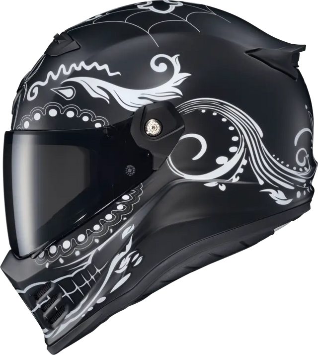 Covert Fx Full Face Helmet El Malo White/Matte Black Sm