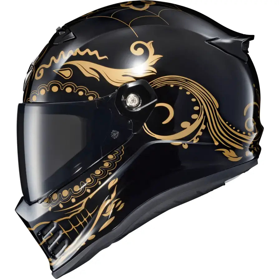 Covert Fx Full Face Helmet El Malo Gold/Gloss Black Sm
