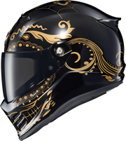 Covert Fx Full Face Helmet El Malo Gold/Gloss Black Md