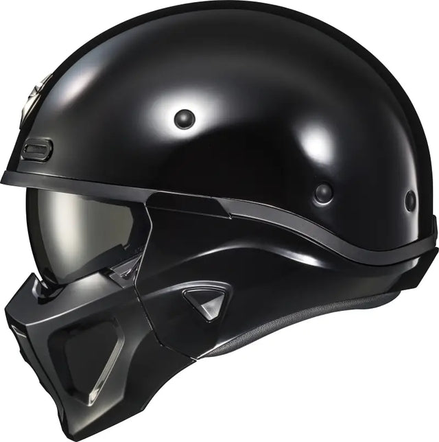 Covert X Open Face Helmet Gloss Black 2x