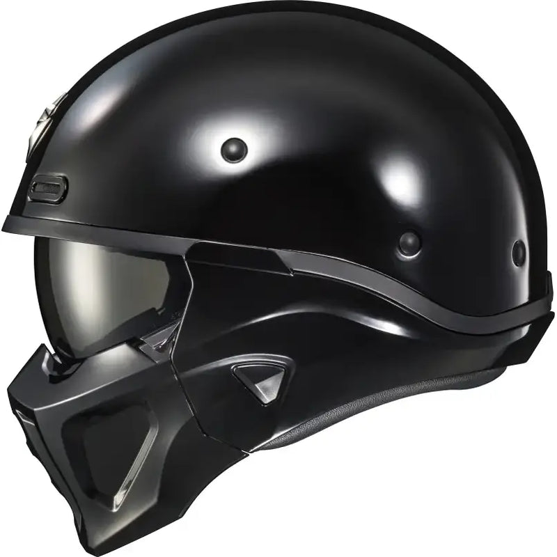 Covert X Open Face Helmet Gloss Black 2x
