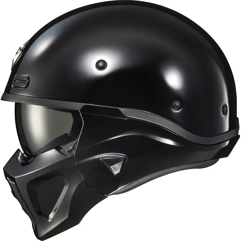 Covert X Open Face Helmet Gloss Black 2x