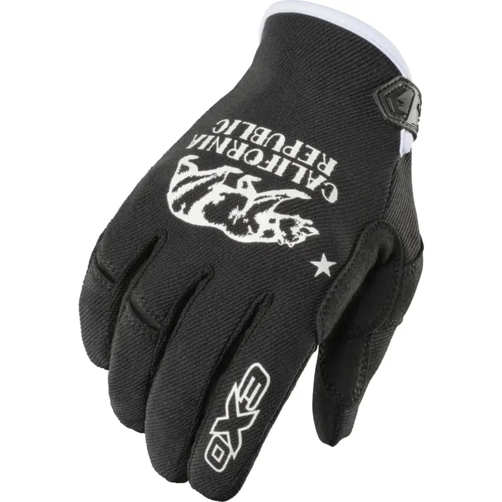Moto Flex Gloves Golden State Black/White Xl - SCORPION EXO