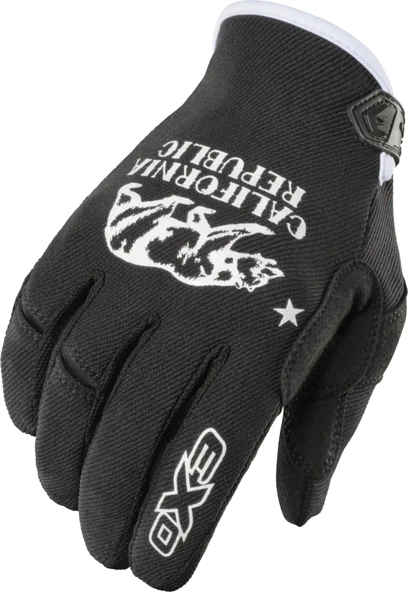 Moto Flex Gloves Golden State Black/White Xl - SCORPION EXO