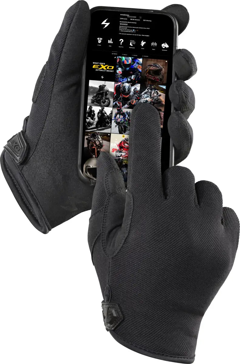 Moto Flex Gloves Black Lg - SCORPION EXO