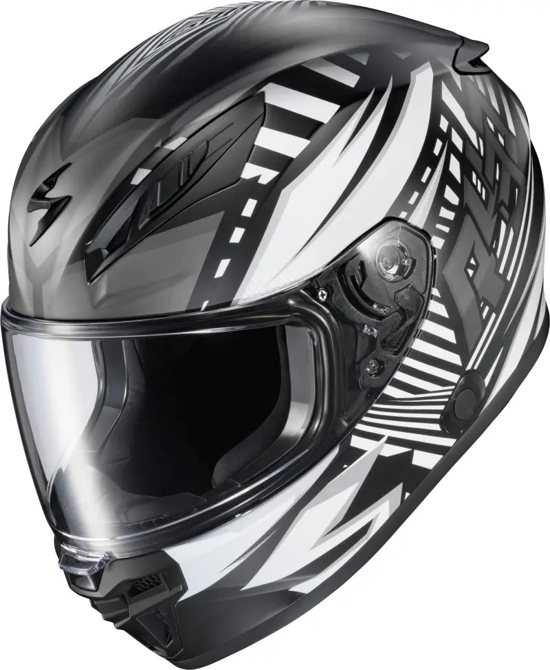 Exo R430 Full Face Helmet Head Trip Grey Xl - SCORPION EXO