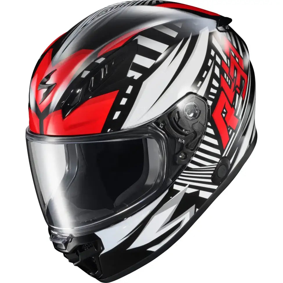 Exo R430 Full Face Helmet Head Trip Red Md - SCORPION EXO