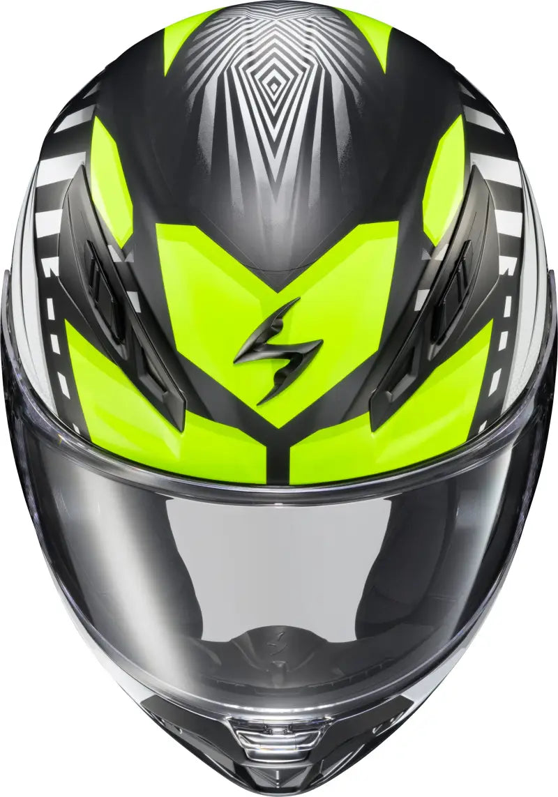 Exo R430 Full Face Helmet Head Trip Hi Viz Md - SCORPION EXO