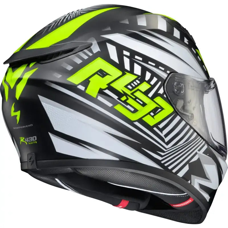 Exo R430 Full Face Helmet Head Trip Hi Viz Md - SCORPION EXO