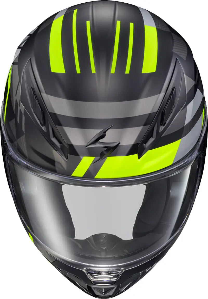 Exo R430 Full Face Helmet Paradox Hi Viz 2x - SCORPION EXO