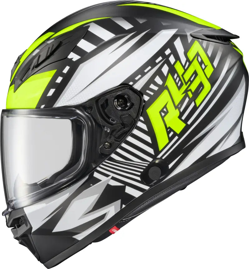 Exo R430 Full Face Helmet Head Trip Hi Viz 2x - SCORPION EXO