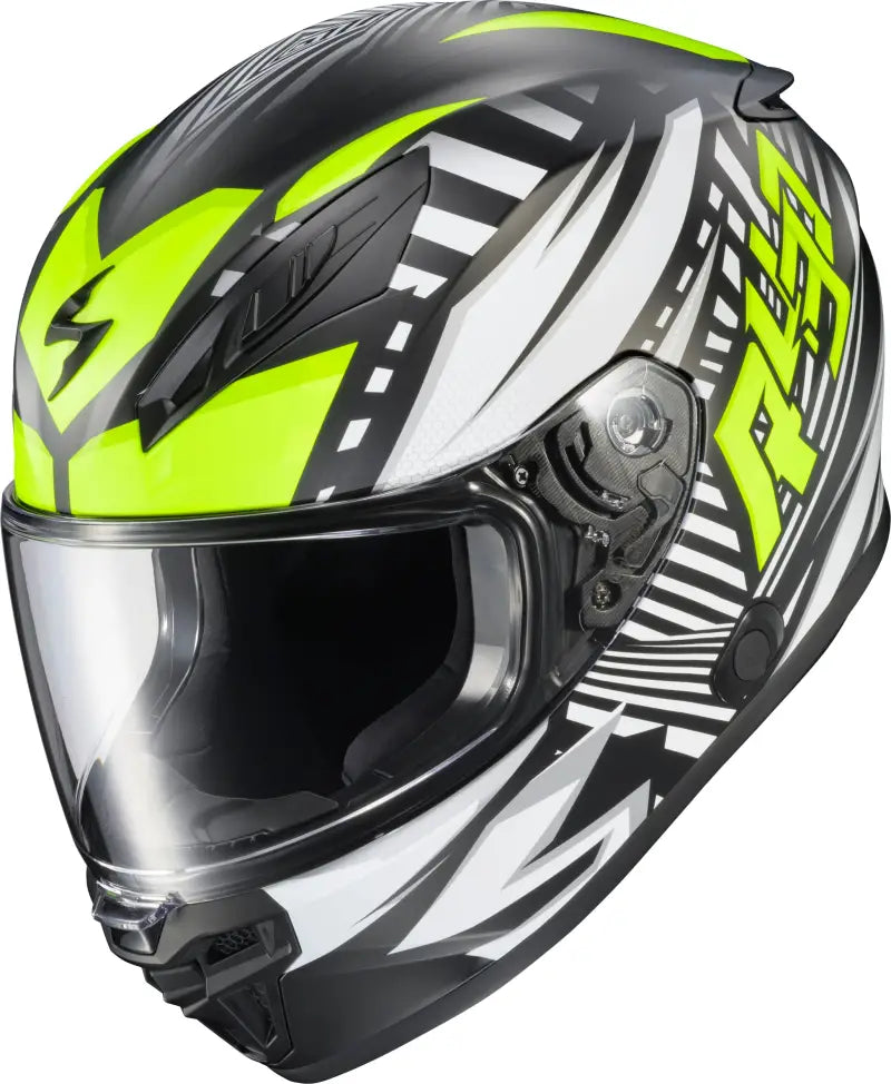 Exo R430 Full Face Helmet Head Trip Hi Viz Sm - SCORPION EXO