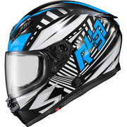 Exo R430 Full Face Helmet Head Trip Light Blue Lg - SCORPION EXO