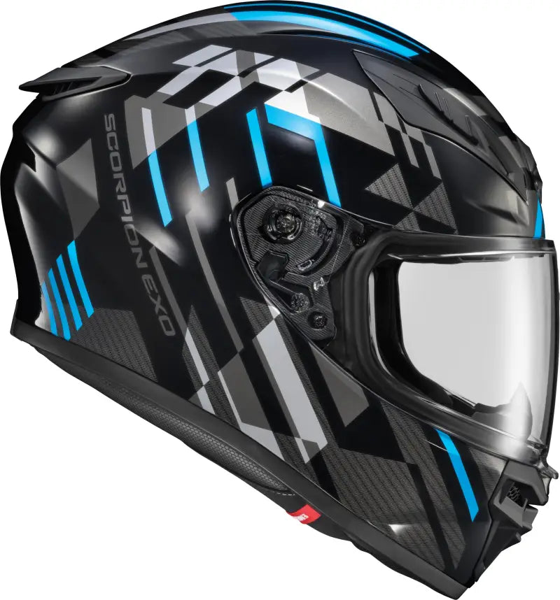 Exo R430 Full Face Helmet Paradox Light Blue Lg - SCORPION EXO