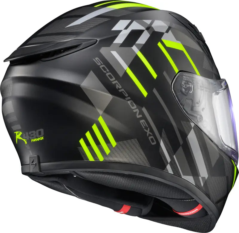 Exo R430 Full Face Helmet Paradox Hi Viz Xl - SCORPION EXO