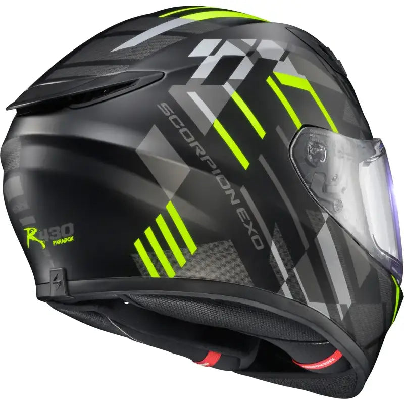 Exo R430 Full Face Helmet Paradox Hi Viz Xl - SCORPION EXO