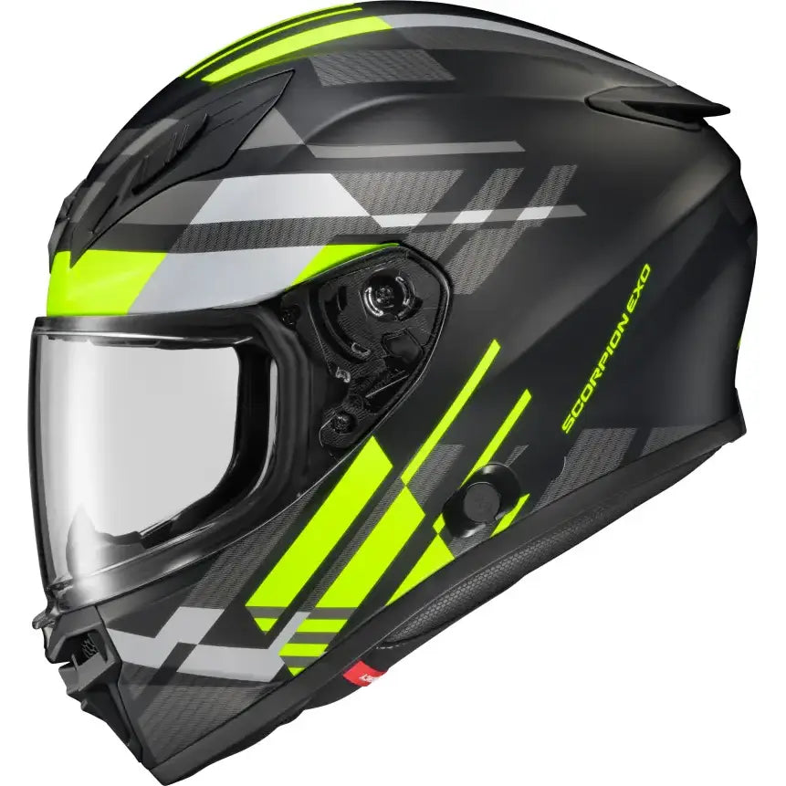 Exo R430 Full Face Helmet Paradox Hi Viz Md - SCORPION EXO