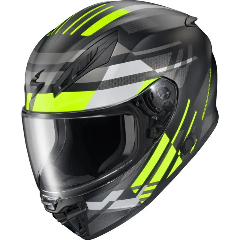 Exo R430 Full Face Helmet Paradox Hi Viz Md - SCORPION EXO