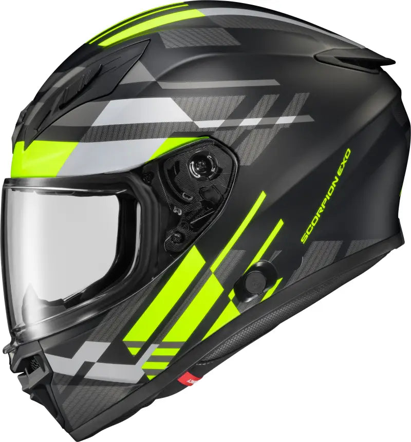 Exo R430 Full Face Helmet Paradox Hi Viz Lg - SCORPION EXO