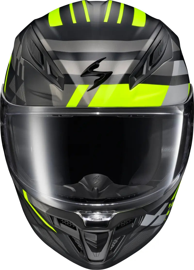 Exo R430 Full Face Helmet Paradox Hi Viz Lg - SCORPION EXO