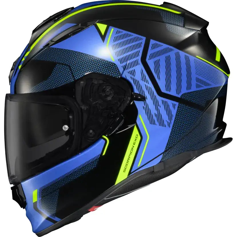 Ryzer Full Face Helmet Switch Blue/Hi Viz Sm - SCORPION EXO