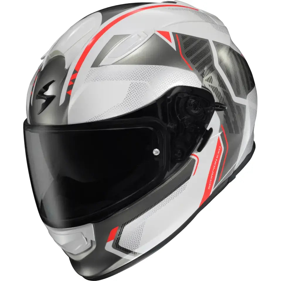 Ryzer Full Face Helmet Switch White/Grey 2x - SCORPION EXO