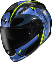 Ryzer Full Face Helmet Switch Blue/Hi Viz Xl - SCORPION EXO