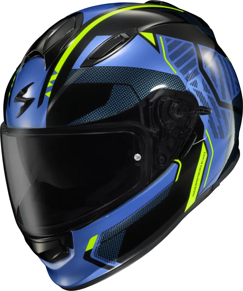 Ryzer Full Face Helmet Switch Blue/Hi Viz Xl - SCORPION EXO