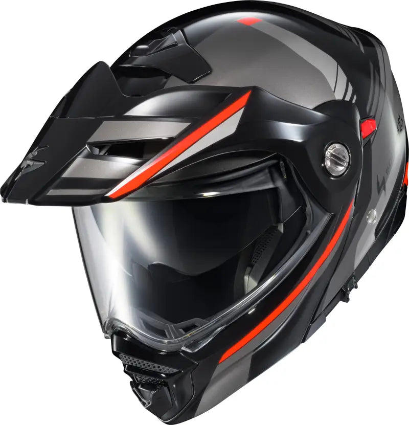 Exo At960 Modular Helmet Monk Black/Red Md - SCORPION EXO