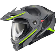 Exo At960 Modular Helmet Monk Grey/Hi Viz 2x - SCORPION EXO