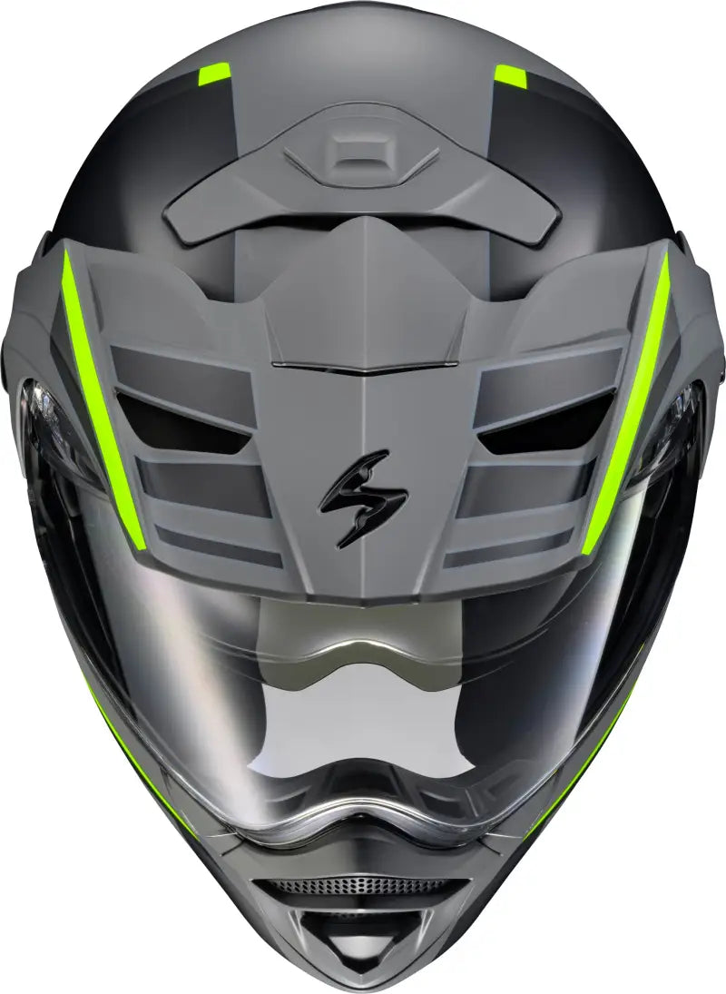 Scorpion EXO-AT960 Modular Monk Helmet Grey/Hi-Viz / Small Scorpion EXO-AT960 Modular Monk Helmet Grey/Hi-Viz / Small