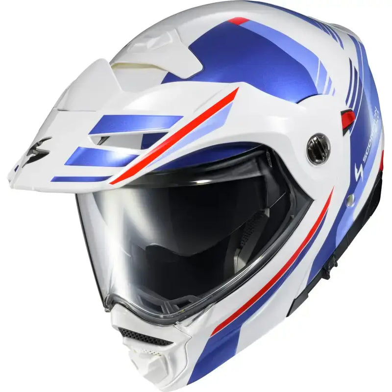 Exo At960 Modular Helmet Monk White/Blue Xl - SCORPION EXO