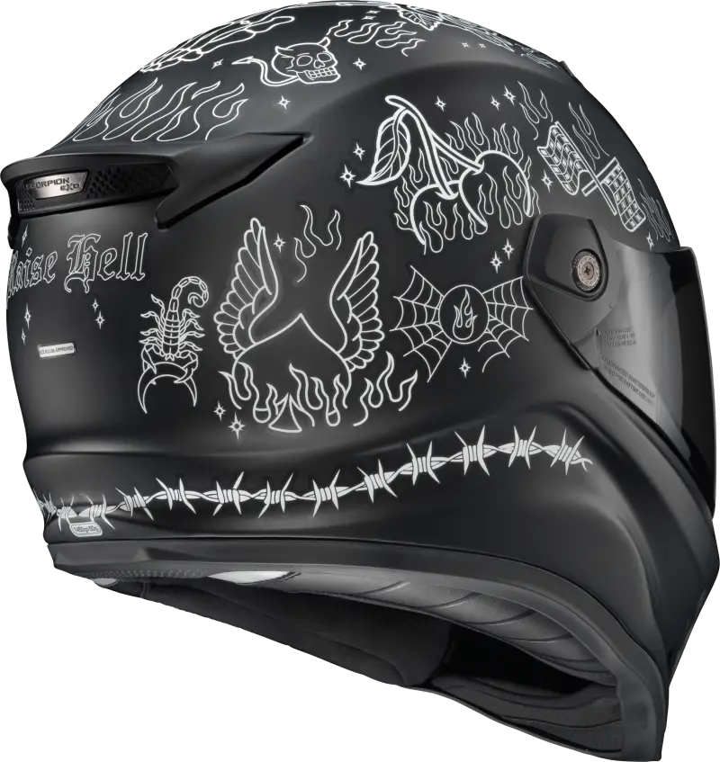 Covert Fx Full Face Helmet The Litas 2 Black Xs - SCORPION EXO