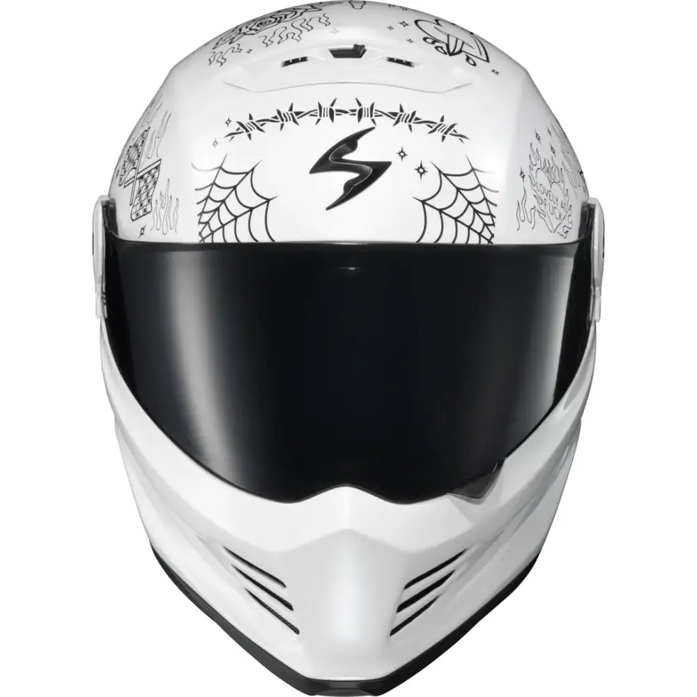 Covert Fx Full Face Helmet The Litas 2 White 2x - SCORPION EXO